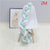 Coussin Noeud Boudin Tressé Blanc Gris Moyen