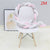 Coussin Noeud Boudin Tressé Blanc Gris Moyen