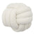 Coussin Voyageur | Coussin Noeud Gris Clair | Blanc