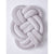 Coussin Noeud Plat Gris Clair