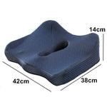 Coussin Assise Ergonomique Mousse Voiture Bleu