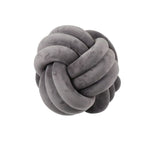 Coussin Voyageur | Coussin Boule Noeud | Gris