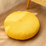 Coussin Voyageur | Coussin de Sol Méditation | Jaune / 