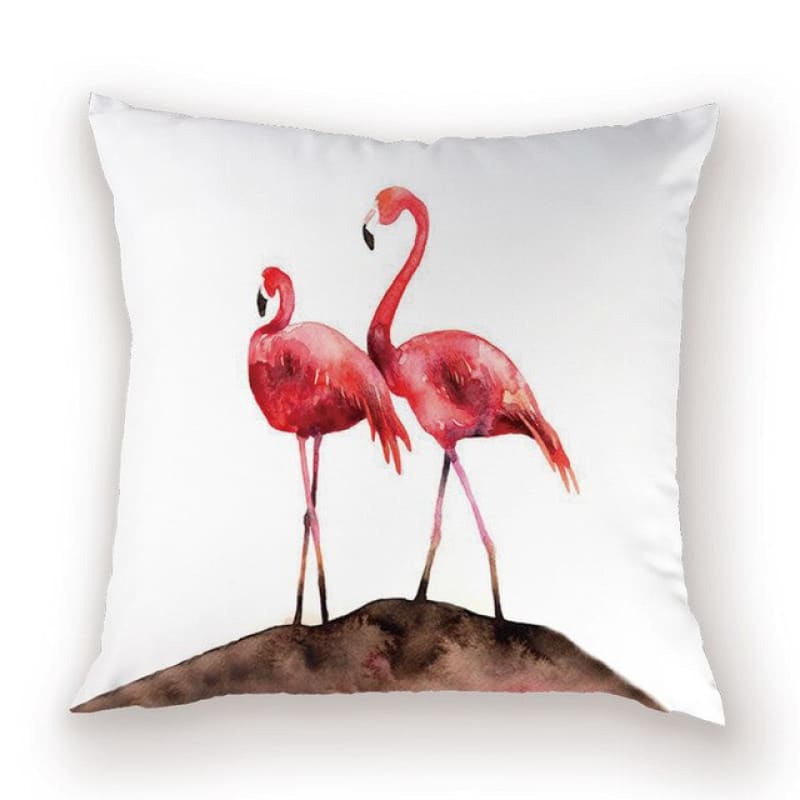 Housse Coussin Flamant Rose | Coussin Voyageur