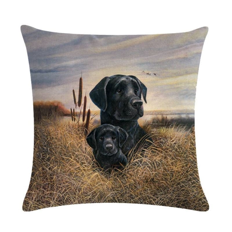 Coussin Labrador Chocolat | Coussin Voyageur