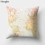 Coussin Voyageur | Housse de Coussin Carte du Monde | 9