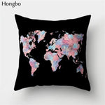 Coussin Voyageur | Housse de Coussin Carte du Monde | 3