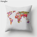 Coussin Voyageur | Housse de Coussin Carte du Monde | 8