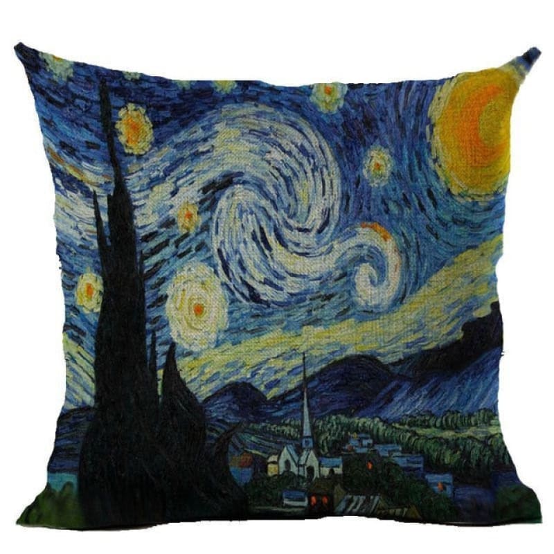 Housse Fantaisie Peinture Van Gogh | Coussin Voyageur