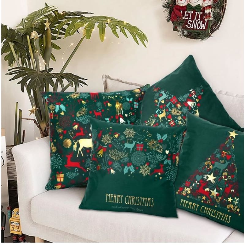 Housse de Coussin Vert Sapin | Coussin Voyageur