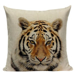 Coussin Voyageur | Housse de Coussin Savane | Tigre