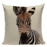 Coussin Voyageur | Housse de Coussin Savane | Zèbre