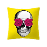 Housse de Coussin Tête de Mort | Coussin Voyageur