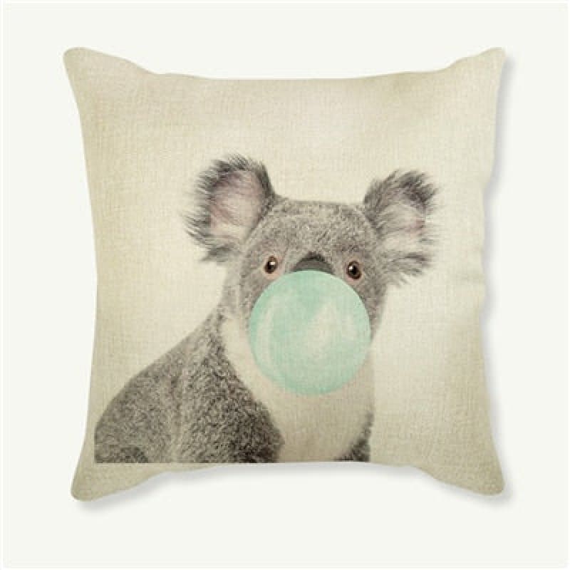 Coussin Voyageur | Housse Fantaisie Safari | Koala